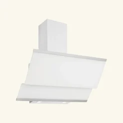 Hotte cuisine verticale Silverline LUKO verre trempé blanc 90 cm