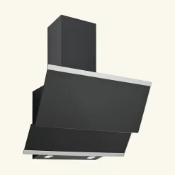 Hotte cuisine verticale Silverline LUKO verre trempé noir 90 cm