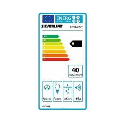 Hotte cuisine verticale Silverline LUKO verre trempé noir 90 cm