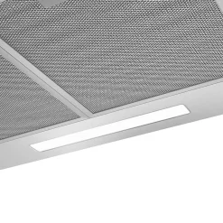 Hotte décorative 60cm murale 370m3h classe a++ 3 vitesses évacuation ou recyclage inox 201BK60 Ciarra