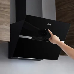Hotte décorative 60cm murale 650m3h wifi connectée 4 vitesses évacuation ou recyclage tactile classe a+++ CD6736FB Ciarra