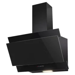 Hotte décorative GoodHome GHAG60LBNMl. 59,8 cm finition verre noir 527,6m³/h 69dB