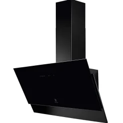 Hotte décorative inclinée 90cm 460m3/h noir Electrolux LFV429K