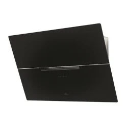 Hotte décorative inclinée 80cm 590m3/h noir Roblin 6989541 molière 800 verre