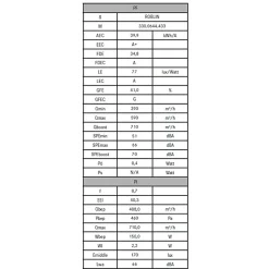 Hotte décorative inclinée 80cm 590m3/h noir Roblin 6989541 molière 800 verre