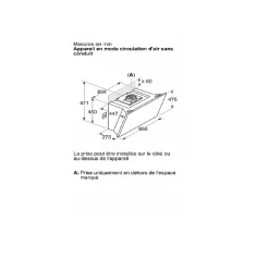 Hotte décorative inclinée 90cm 51db 441m3/h noir Siemens LC91KLT60