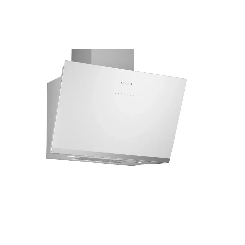 Hotte décorative inclinée 80cm 51db 432m3/h blanc Siemens LC81KAN20