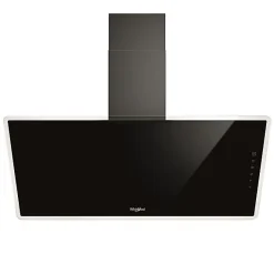 Hotte décorative inclinée 90cm 660m3/h noir Whirlpool WHVF93FLTK