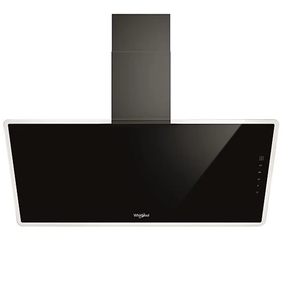 Hotte décorative inclinée 90cm 660m3/h noir Whirlpool WHVF93FLTK