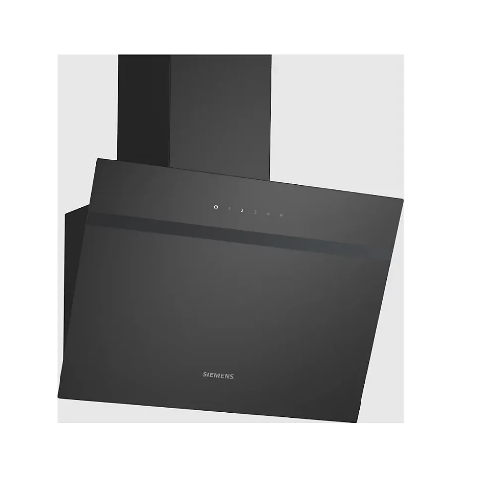 Hotte décorative inclinée 60cm 550m3/h noir Siemens LC65KDK60
