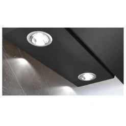 Hotte décorative inclinée 60cm 550m3/h noir Siemens LC65KDK60