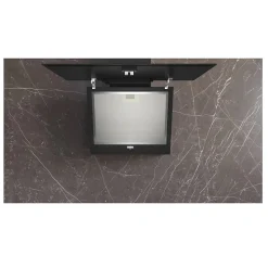 Hotte décorative inclinée 60cm 550m3/h noir Siemens LC65KDK60