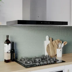 Hotte décorative inox GoodHome GHBH90ASBL 90 cm