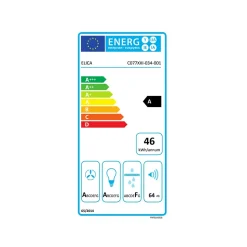 Hotte décorative murale 60cm 680 m3/h noir Elica PRF0166938