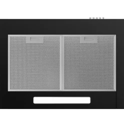 Hotte décorative murale 60cm 370m3h classe a++ 3 vitesses évacuation ou recyclage noir Ciarra 201BK60