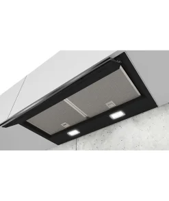 Hotte décorative murale Siemens LJ67BAM60 Design intégré 60 cm Noir avec finition en verre
