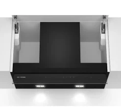 Hotte décorative murale Siemens LJ67BAM60 Design intégré 60 cm Noir avec finition en verre