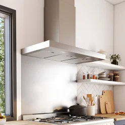 Hotte décorative murale Universel l. 90 cm KBCT900XE Smeg inox