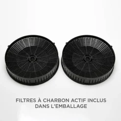 Hotte décorative noire CONTINENTAL EDISON CEHD6065B - L60 cm