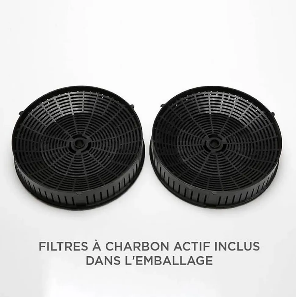 Hotte décorative noire CONTINENTAL EDISON CEHD6065B - L60 cm