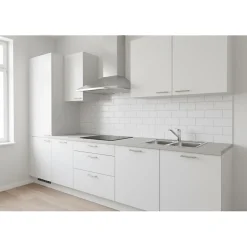 Hotte de Cuisine Décorative Inox 60cm - Pyramide 338 m3/h - Evacuation ou Recyclage