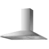 Hotte de Cuisine Décorative Inox 90cm - Pyramide 338 m3/h - Evacuation ou Recyclage