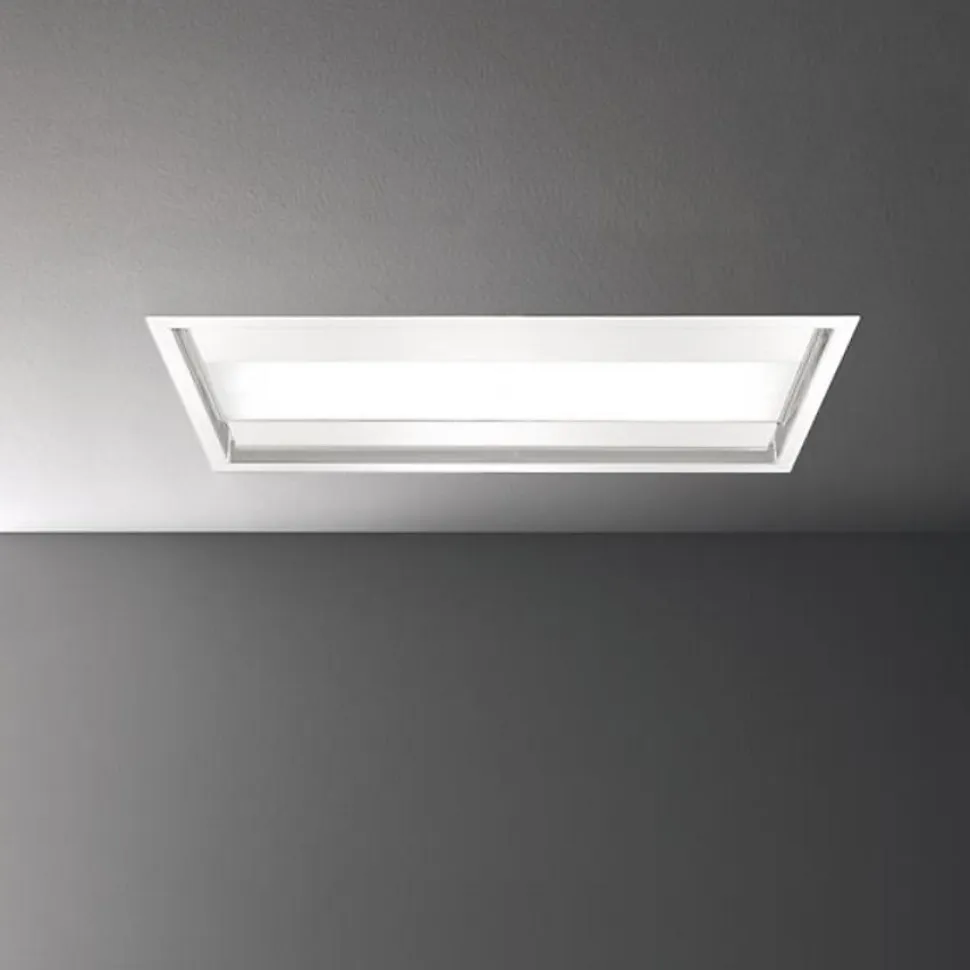 Hotte de plafond sans moteur 90cm blanc/verre Falmec CORNUVO3412
