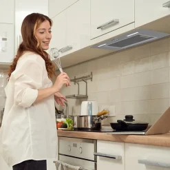 Hotte encastrable 60cm 650m3/h 3 vitesses groupe filtrant évacuation ou recyclage inox Ciarra CD6926AS