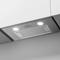 Hotte encastrable 52cm 300m3/h 3 vitesses groupe filtrant évacuation ou recyclage inox Ciarra 913ASS52