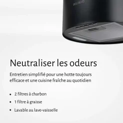 HOTTE ILOT ASPIRANTE PETROSIA - NOIR - BELDEKO