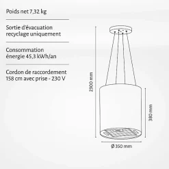 HOTTE ILOT ASPIRANTE PETROSIA - NOIR - BELDEKO