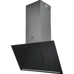 Hotte inclinée connectée en verre GoodHome GHAGRO90, 90cm