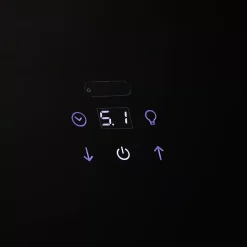 Hotte inclinée connectée en verre GoodHome GHAGRO90, 90cm