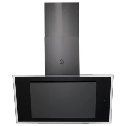 Hotte inclinée connectée en verre GoodHome GHAGRE90, 90cm