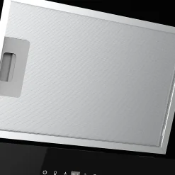 Hotte inclinée en verre noir GoodHome GHAG60ASBL, 60 cm