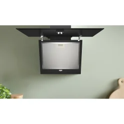 Hotte inclinée en verre noir Bosch DWK65DK60, 60 cm