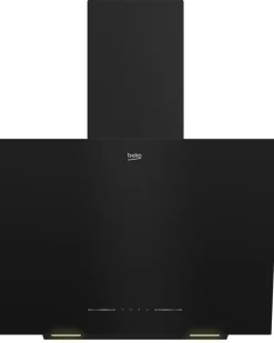 Hotte inclinée en verre noir Beko BHCA62442BBH, l. 60 cm
