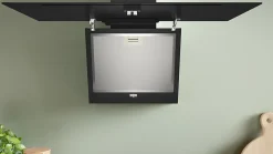 Hotte inclinée en verre noir DWK85DK60 BOSCH