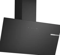 Hotte inclinée en verre noir DWK85DK60 BOSCH
