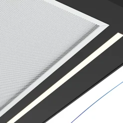 Hotte incurvée en verre noir GoodHome GHCG60LKBL, 60 cm