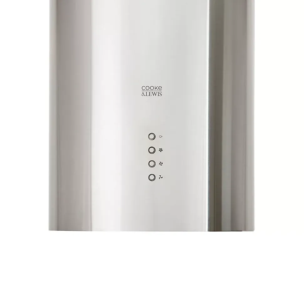 Hotte îlot ronde inox Cooke & Lewis CLROIS30, 35 cm