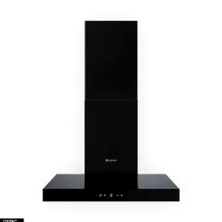 Hotte Murale Aspirante Silencieuse - 60 cm - 596 m3/h - LONATIO - Noir