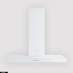 Hotte Murale Aspirante Silencieuse - 90 cm - 608 m3/h - LONATIO - Blanc