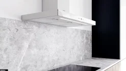 Hotte Murale Aspirante Silencieuse - 90 cm - 608 m3/h - LONATIO - Blanc