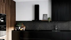 Hotte Murale Aspirante Silencieuse - 60 cm - 555 m3/h - AVENTELIO - Noir