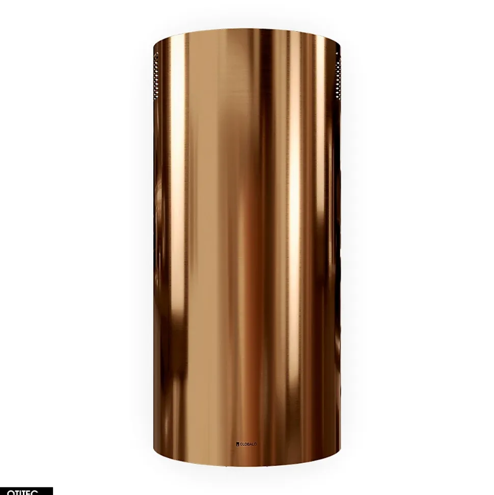 Hotte Murale Aspirante Silencieuse - 39 cm - 570 m3/h - LOBELIO - Caramel Doré