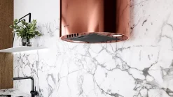 Hotte Murale Aspirante Silencieuse - 39 cm - 570 m3/h - LOBELIO - Vin Cuivre