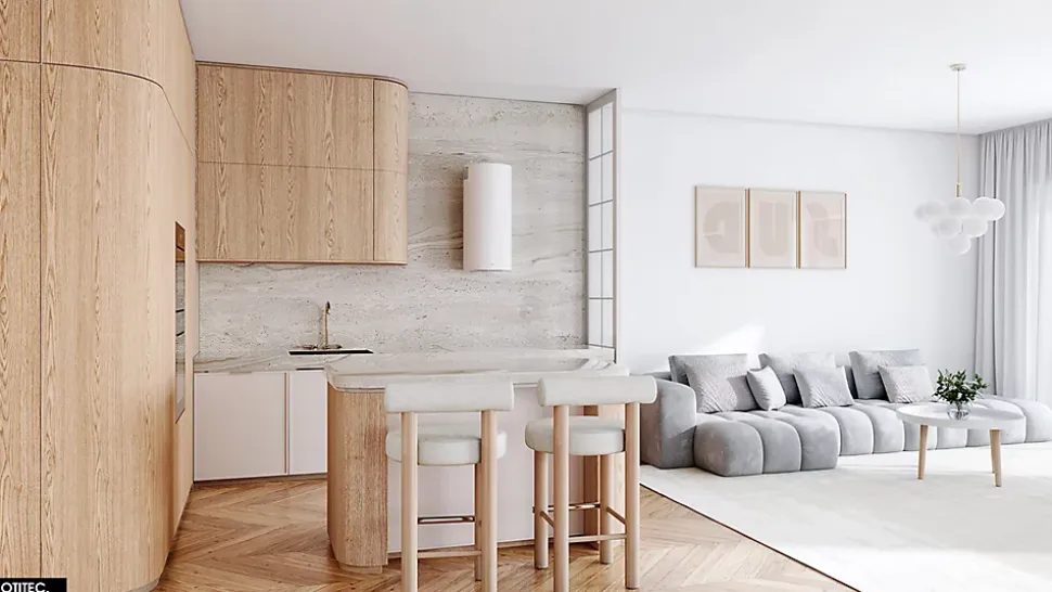 Hotte Murale Aspirante Silencieuse - 39 cm - 570 m3/h - LOBELIO - Blanc