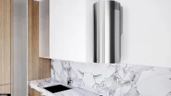 Hotte Murale Aspirante Silencieuse - 39 cm - 570 m3/h - LOBELIO - Inox