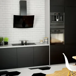 Hotte Murale Aspirante Silencieuse - 75 cm - 720 m3/h - VINTIO - Noir